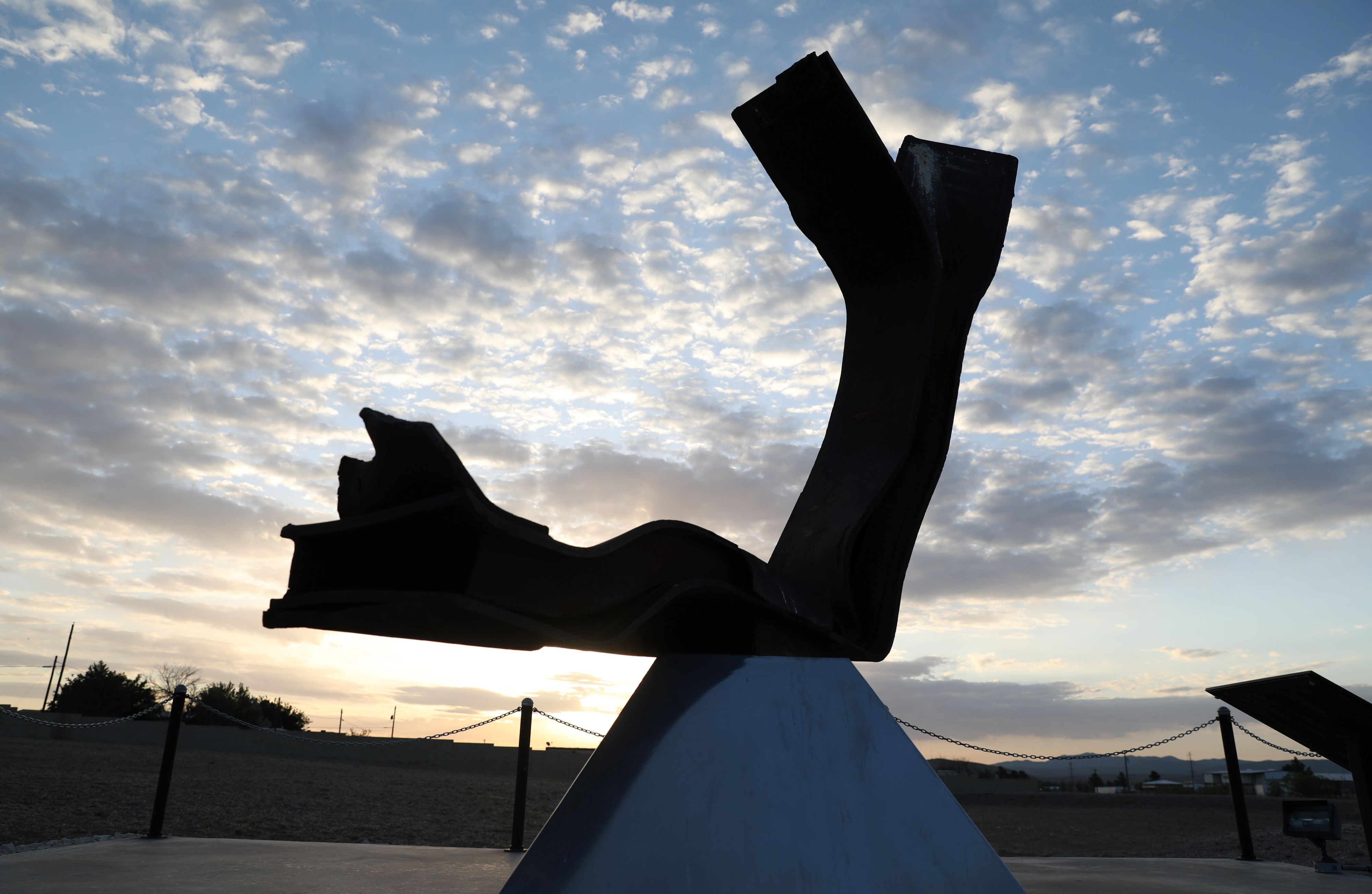 Sept. 11, 2001 memorial at Alpine Border Patrol Station in Texas.