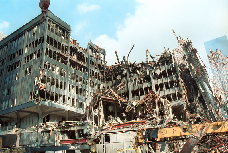 U.S. Customhouse World Trade Center Building 6 in the aftermath of the terrorist attacks.