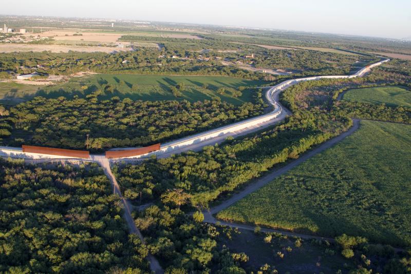 Department of Homeland Security’s FY 2017 Enacted Appropriations provided funding to construct 35 gates to close gaps in the existing 55 miles of levee and border wall in the Rio Grande Valley Sector. Pictured is an area near McAllen, Texas, from September 2013. Photo by Donna Burton
