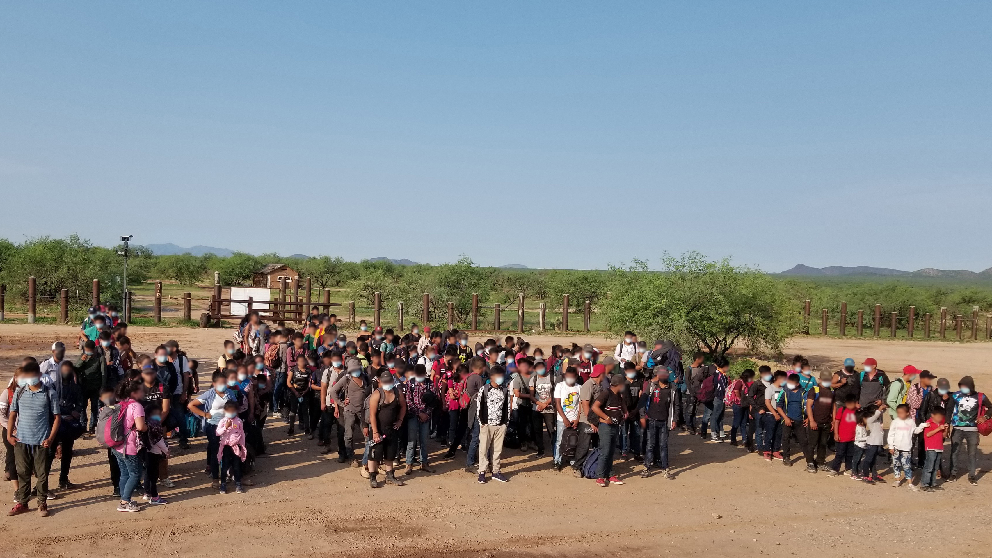 Unaccompanied non-citizen children encountered by U.S. Border Patrol near San Miguel, July 21Arizona.
