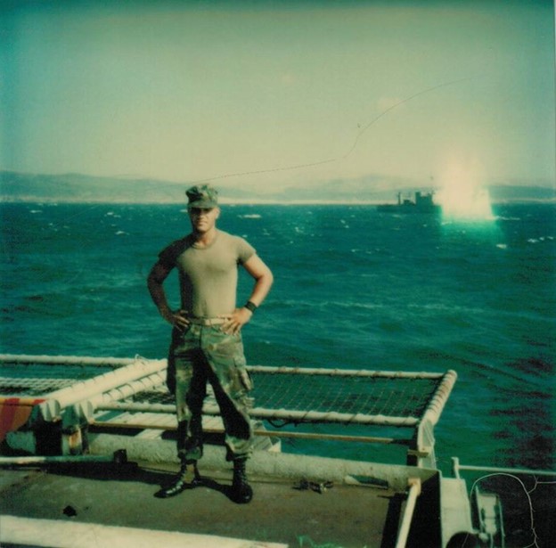 Michael Ferguson in his Marine Corps uniform
