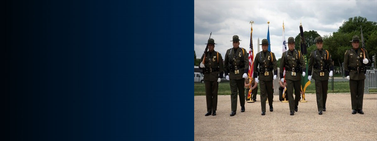 USBP Honor guard in formation