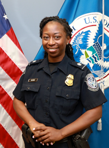 Tahira Manns, 42, single mother of five, earned the CBP Commissioner's Award for Resiliency for continuing to excel in her intelligence team's leadership position while undergoing treatment for breast cancer.