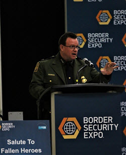 Customs and Border Patrol Agent Salutes