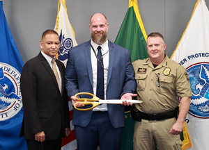 U.S. Customs and Border Protection Air and Marine Operations held a ribbon-cutting ceremony in April for the new location of the Air and Marine Operations Center Capital Region Unit in Ashburn, Virginia.
