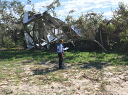 Joe Roche, who normally works in CBP’s Office of the Executive Secretariat in Washington, D.C., surveys Hurricane Harvey damage in Texas in August 2017