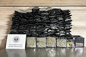 U.S. Customs and Border Protection officers seized a combined 343 pounds of marijuana on November 6 and November 8, 2024, that was being shipped from California to the United Kingdom.