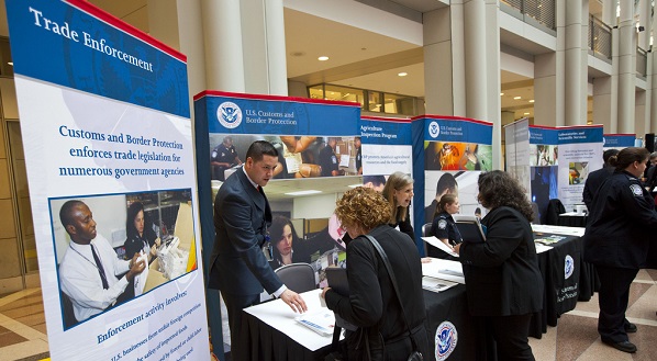CBP personnel provide information on trade policies.