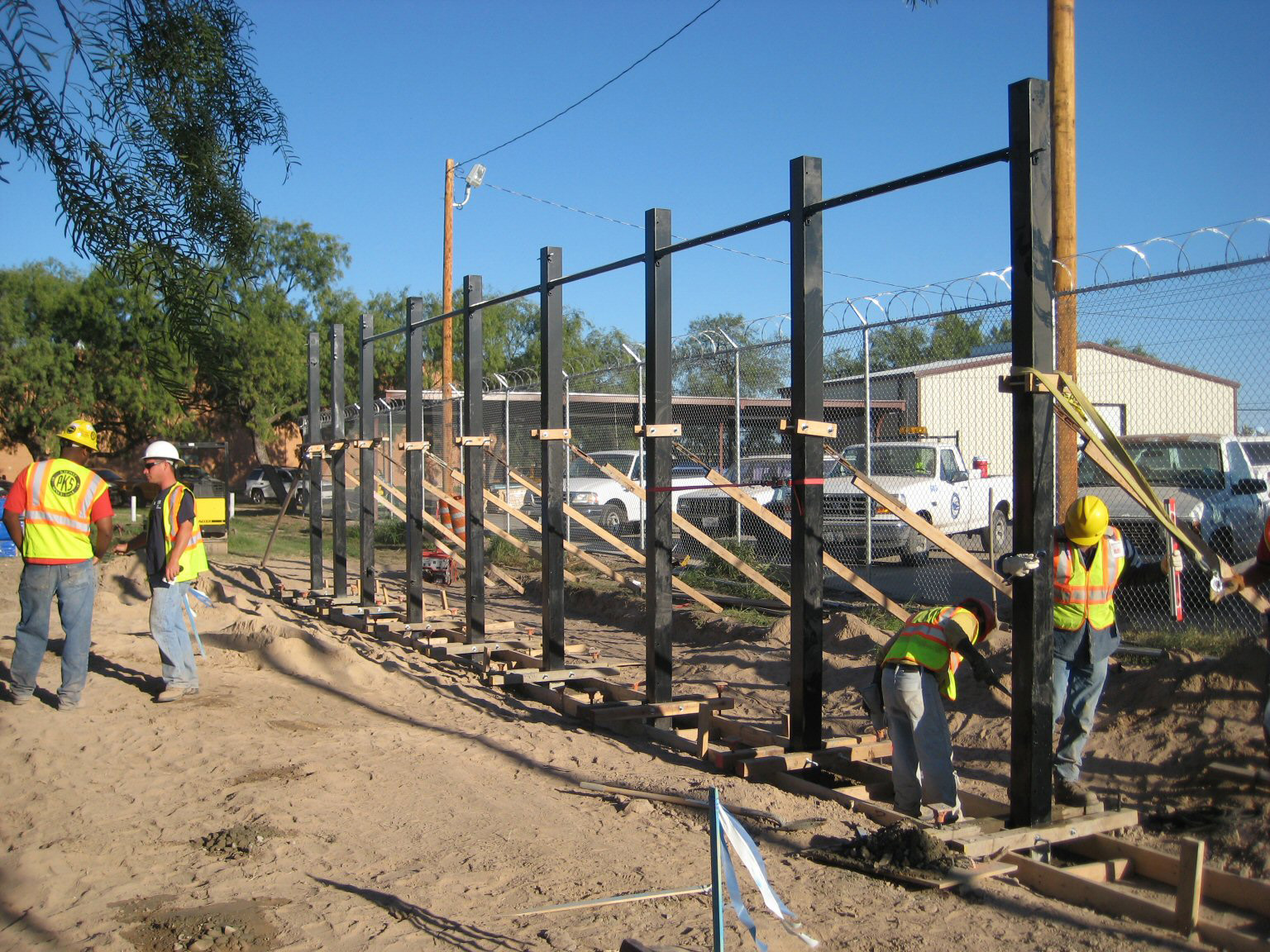 Southwest Border Fence Construction Progress