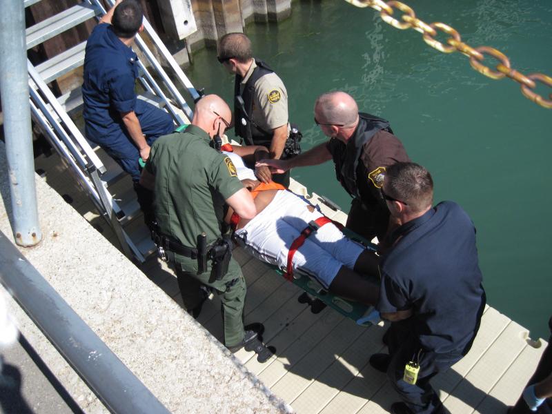 U.S. Border Patrol agents assisted local county sheriffs in the rescue of a woman from the Detroit River