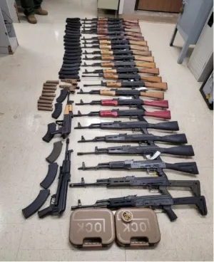 Border Patrol agents seized 25 Tactical weapons