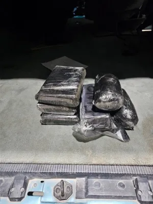 Packages containing 4.4 pounds of heroin and 9.1 pounds of cocaine seized by CBP officers at Eagle Pass Port of Entry.