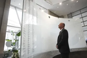 Mr. Miller observes the CBP Valor Memorial