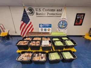 Ammunition seized by CBP at the El Paso port of entry.