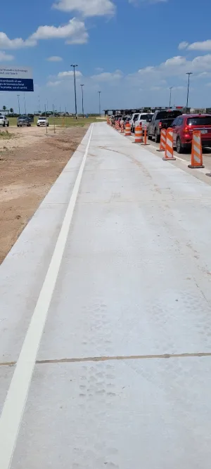 Anzalduas Bridge lane expansion completed.