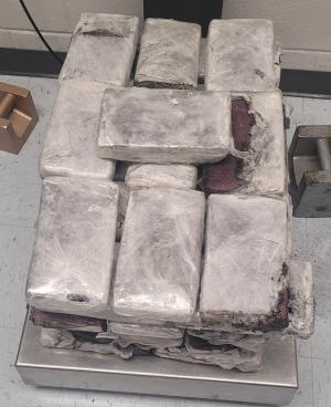 Cocaine seized at Bridge of the Americas.