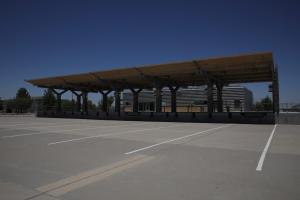 Dock space at the Marcelino Serna port of entry commercial cargo facility.