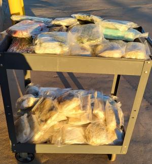 Mixed drug load seized by CBP officers.