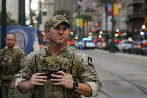 Special Operations Supervisor Bryan Grew leads a group of Border Patrol Tactical Unit members