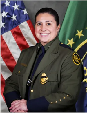 Gloria Chavez officially enters on duty as Chief Patrol Agent, U.S. Border Patrol, RGV Sector on Sunday, Oct. 9.