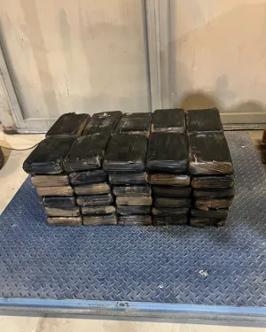 Packages containing 162 pounds of cocaine seized by CBP officers at Eagle Pass Port of Entry.