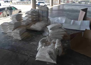 Packages containing 355 pounds in bulk methamphetamine seized by CBP officers at Brownsville Port of Entry.