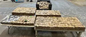 Packages containing 2,217.85 pounds of methamphetamine, 7.53 pounds of heroin seized by CBP officers at Pharr International Bridge.