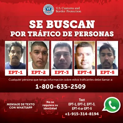 El Paso "Se Busca" initiative targets.
