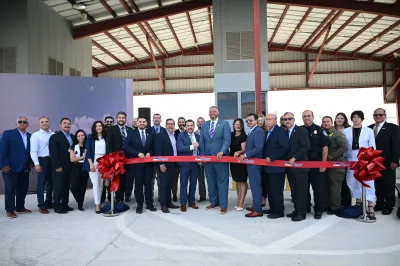 ""City of Pharr Ribbon Cutting Ceremony group photo.