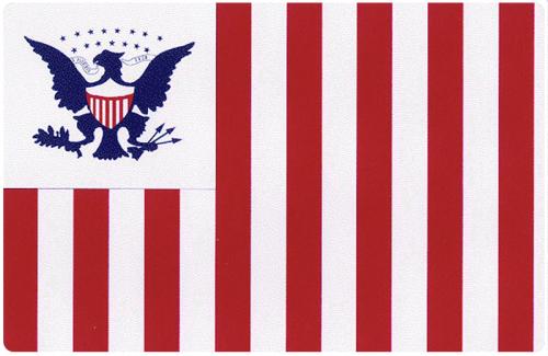 The Customs ensign, the first official flag to represent a federal agency.
