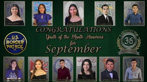 September Youth of the Month Honorees    