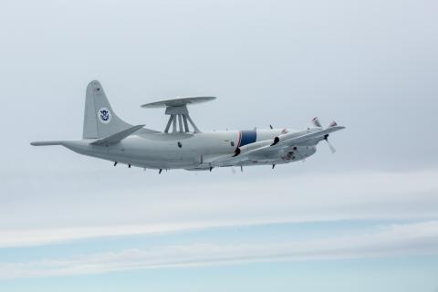 A P-3 Airborne Early Warning aircraft 