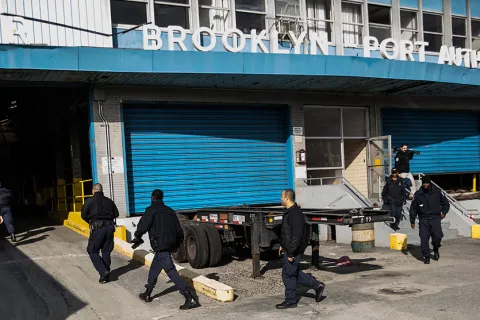 Container Inspection Red Hook Brooklyn New York