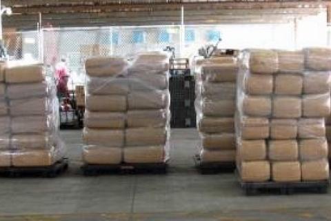 CBP officers in Nogales removed and seized 298 bales of marijuana that were co-mingled within a bell pepper shipment