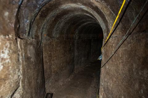 A view inside the sophisticated Douglas Tunnel, discovered in 1991.