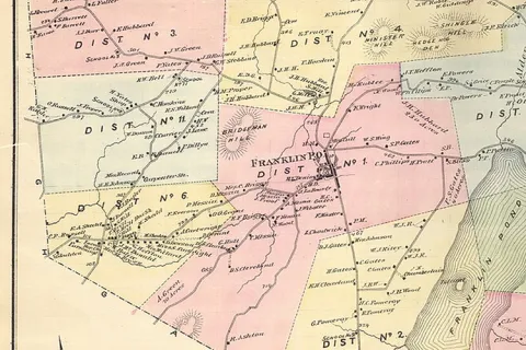 1871 Franklin County, Vt. Map