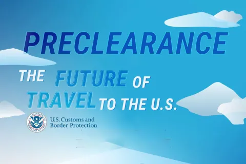 Preclearance poster , The future of travel to the U.S.