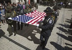 CBP Honor Guard carrying flag