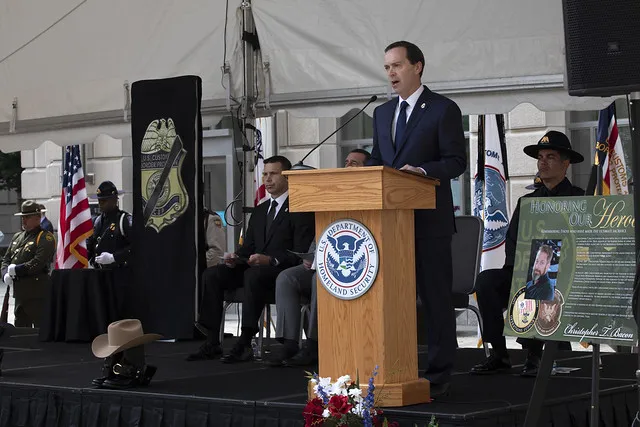 Acting CBP Commissioner John P. Sanders gives welcoming address