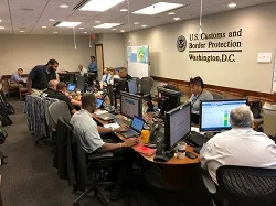 CBP Emergency Operations center in Washington, D.C.