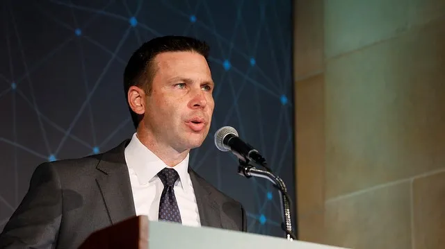 CBP Commissioner Kevin McAleenan spoke Tuesday at the U.S. Chamber of Commerce’s 6th Annual Global Supply Chain Summit. Photo by Donna Burton 
