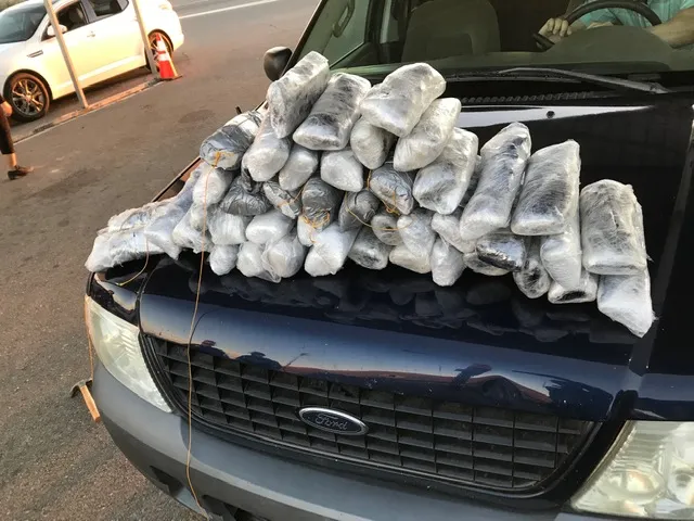 Nearly 60 pounds of methamphetamine were discovered inside a Ford Explorer by Wellton Station Border Patrol agents Dec. 5.