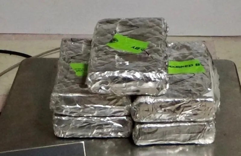 Packages containing 11.64 pounds of cocaine seized by CBP officers at B&M Bridge in Brownsville