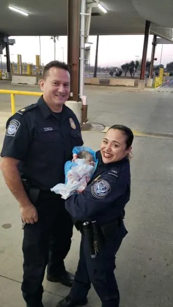 CBP officers helped deliver this bundle of joy at Free Trade Bridge at Los Indios