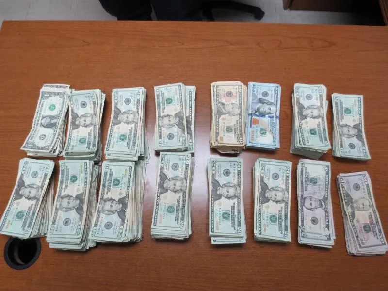Currency seized by CBP at Presidio port.