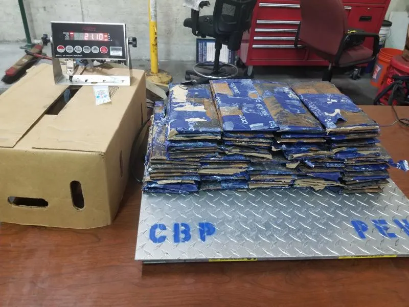 Over 46.5 pounds of cocaine seized at Port Everglades.