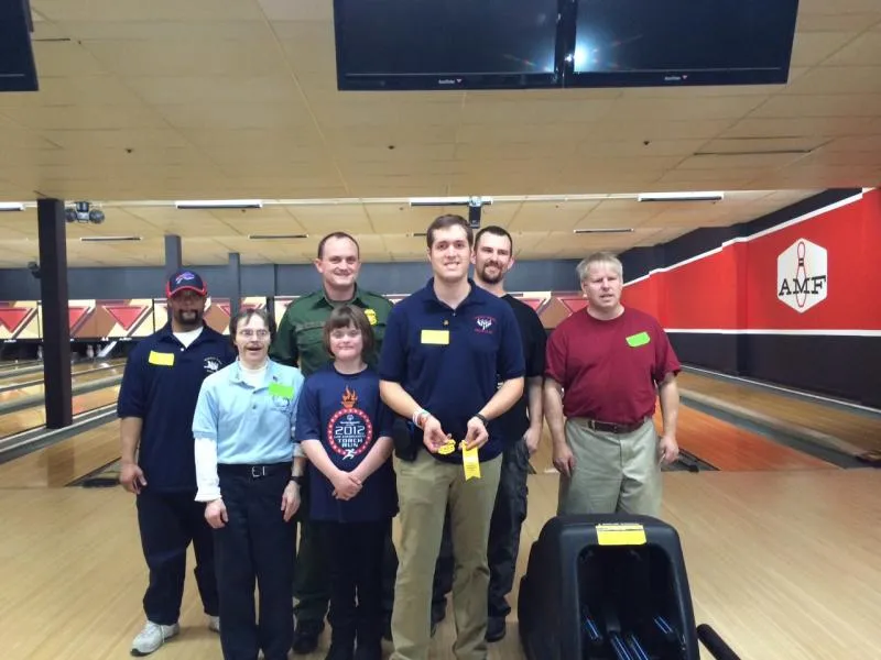 U.S. Border Patrol agents from Buffalo supported Special Olympics bowling event