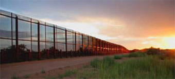 Fence along the southwest border