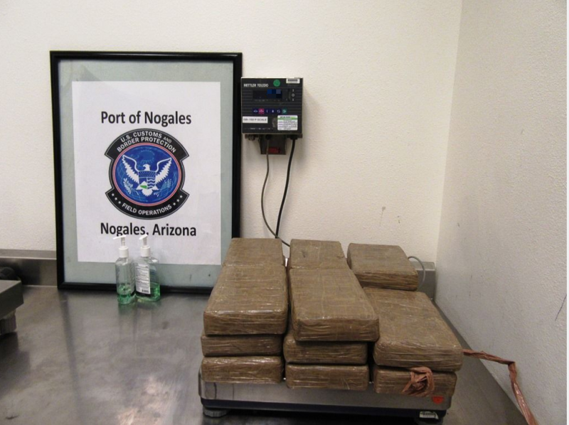 Narcotics seized by agents in Nogales