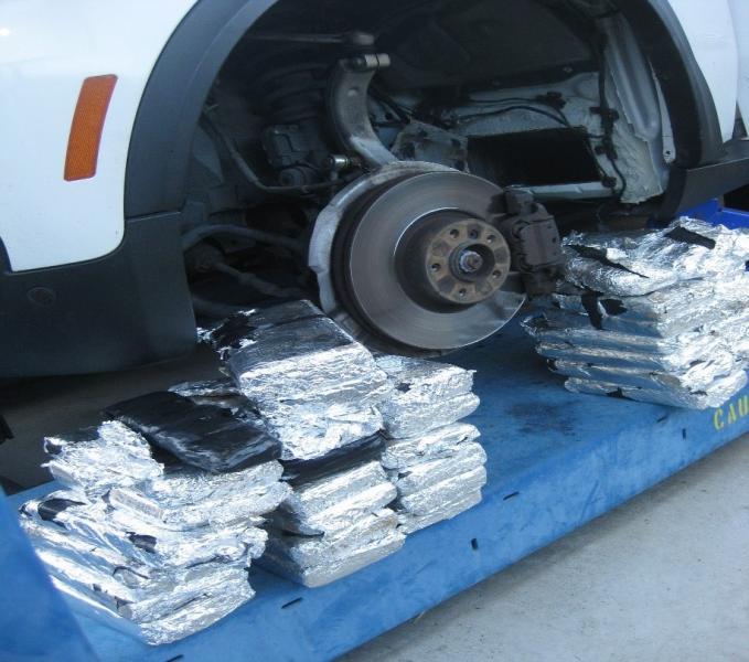 Border Patrol agents discovered 84 pounds of cocaine and four pounds of fentanyl in a hidden compartment inside a 2008 BMW X5.